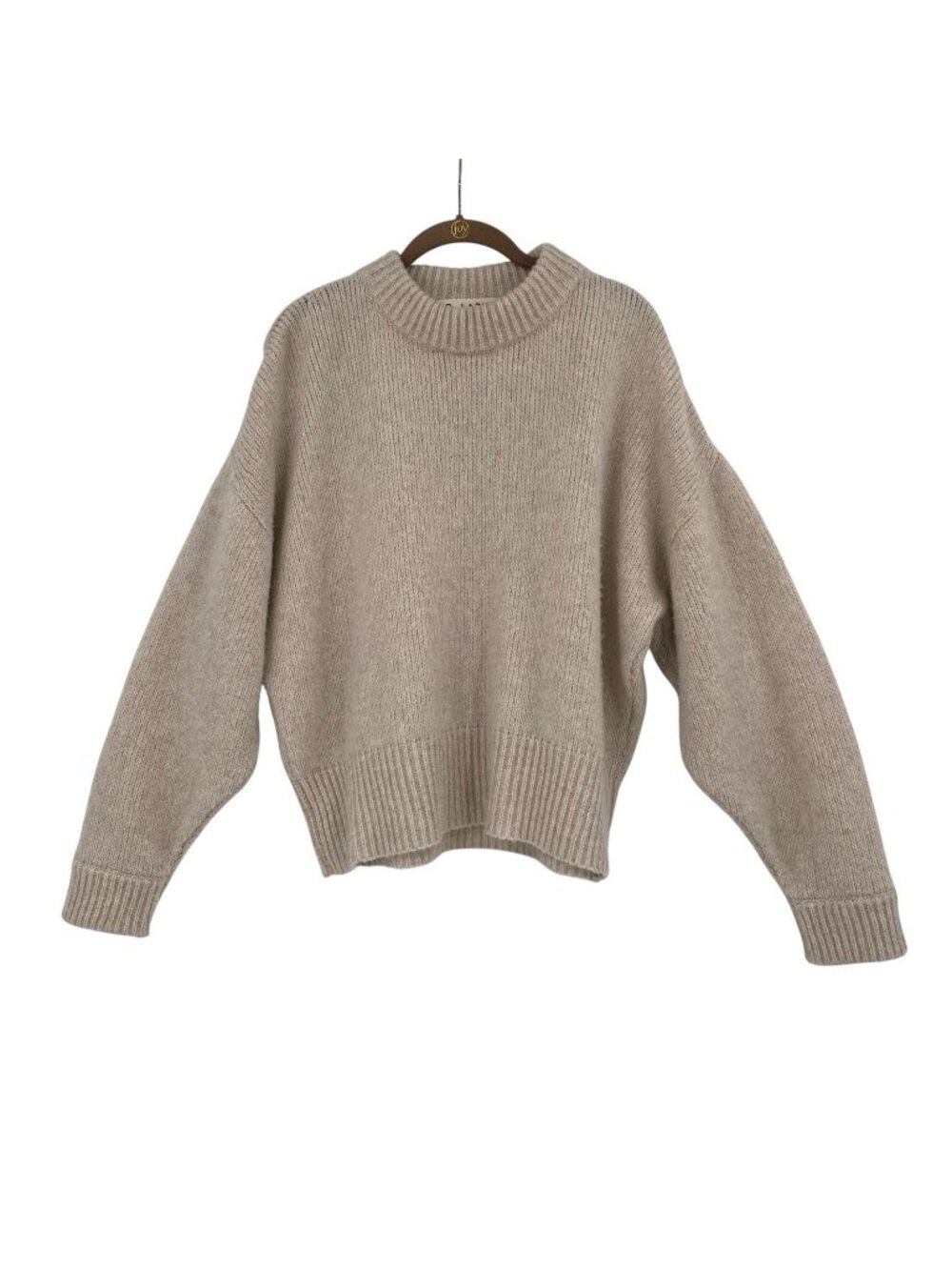 Mr Larkin Size XS/S Wool Blend Minimalist Quiet Luxury Oversized Mock Sweater